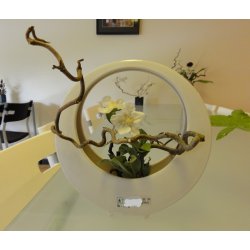 Ikebana Skl / Sort, Hj Rund Cirkel
