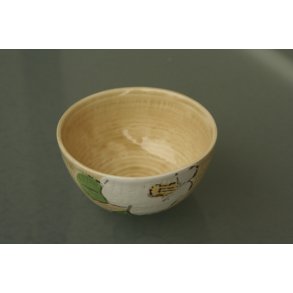 Skl / Gul med Hvid Blomst