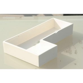 Ikebana Sk�l / Hvid, L - Formet