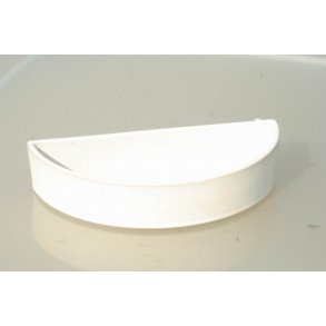 Ikebana Sk�l / Hvid, Halvcirkel