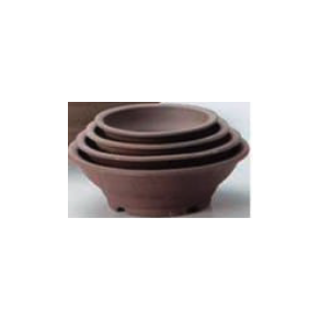 Rund / Uglaseret Brun