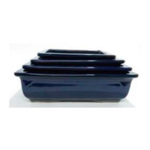 Rektangulr / Glaserede Bl, 4 St  