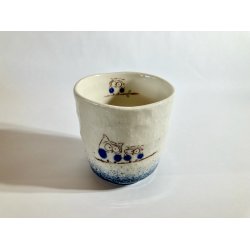 Kop / Hvid, Bl Bund Og Ugle