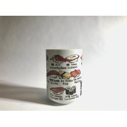 Kop / Hvid, Sushi Motiv